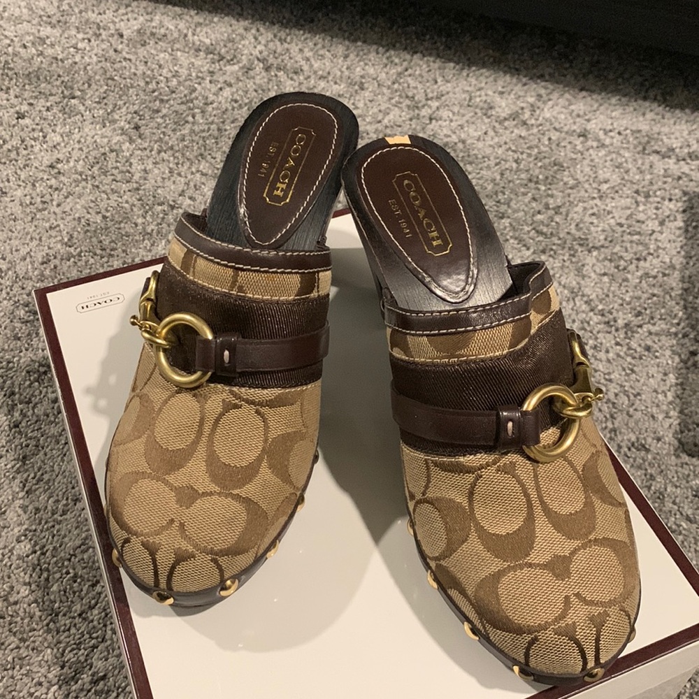 Coach clogs. Size 7.5. Rarely seen.